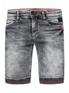 Rusty Neal джинсовые шорты-бермуды "KARSLEY" серого цвета