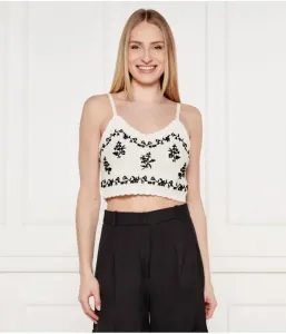 Топ cropped fit Twin-Set, белый