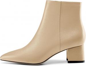 Женские ботинки Castamere с широким каблуком, заостренным носком, на молнии, высота каблука 5 см, Gold