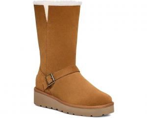 Ботинки женские UGG Koolaburra Kelissa высокие зимние с мехом, коричневый