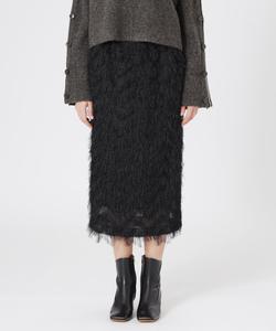 Облегающая юбка из жаккарда индийского кроя Loveless, цвет Black