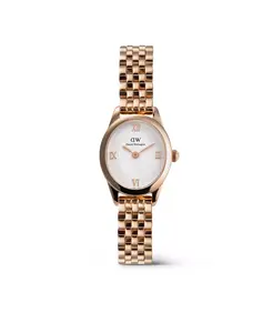 Женские часы с аналоговым циферблатом из нержавеющей стали с розовым золотым покрытием, 22 мм Daniel Wellington