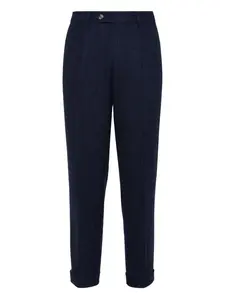 Брюки со складками Brunello Cucinelli, синий