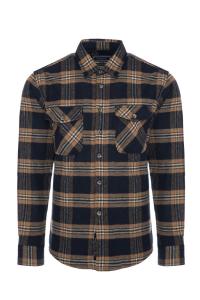 Рубашка на пуговицах Comfort fit CARISMA, коричневый/темно-коричневый