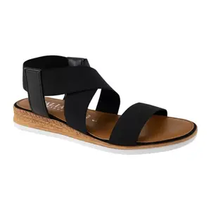 Женские босоножки Priola с ремешками Italian Shoemakers, черный