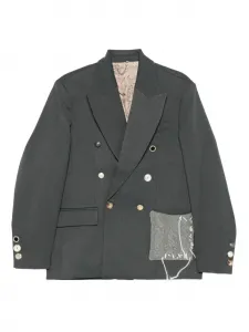 Двубортный пиджак Edinburgh Charles Jeffrey Loverboy, серый