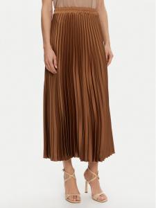 Юбка в складку стандартный крой SU501C Kontatto, коричневый