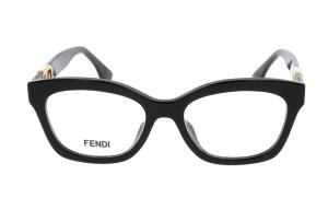FENDI Ацетатные очки нестандартной формы Unisex Black, Black