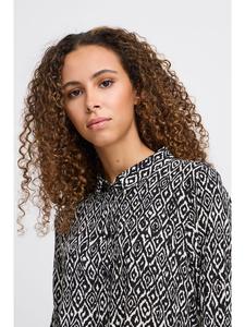 Платье IHVERA свободного кроя, черный икат ICHI