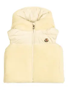 Дутый жилет Botha Moncler Enfant, белый