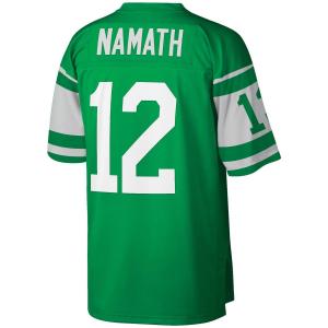 Реплика мужского джерси Mitchell & Ness Joe Namath Kelly Green New York Jets Legacy