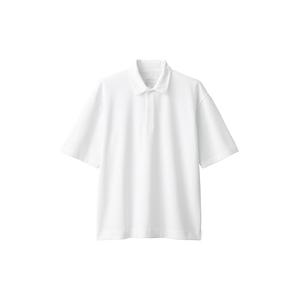 Рубашка-поло Muji с рукавами до локтя, розовый