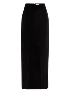 Бархатная юбка макси Nina Ricci, черный