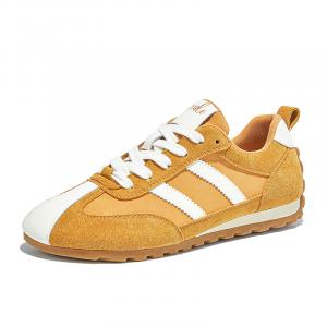 MUPPLE Женские легкие устойчивые к истиранию низкие кеды с эффектом увеличения роста имбирно-желтого цвета, цвет Ginger Yellow