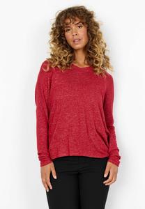 Топ Soyaconcept Long sleeved top, Red Mel/Dark Red
