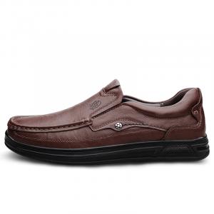 LAORENTOU Мужские повседневные туфли мужские низкие топы коричневые, цвет Brown