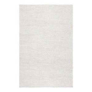 Ковер из цельной шерсти с толстым плетением Nuloom, белый, 122x122 см