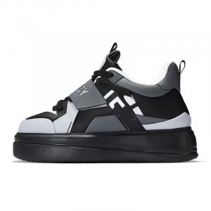 Нескользящие низкие кроссовки для скейтбординга, увеличивающие рост, унисекс NORVINCY, White Green