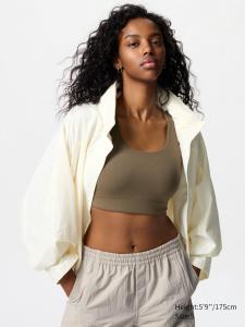 Спортивный топ с чашечкамиUniqlo, цвет 37 коричневый