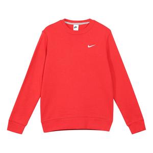 Рубашка классические с маленьким логотипом sweartshirt Nike, красный