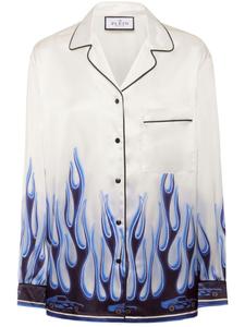 Рубашка Philipp Plein Flame, белый