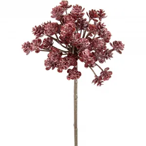 И.ГЕ.А. Искусственный цветок «Укроп», ветка металлического чертополоха, искусственные ветки, набор из 3 шт I.Ge.A., красный