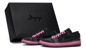 Jordan Баскетбольные кроссовки Air 1 Vintage, унисекс, низкие, розово-красные