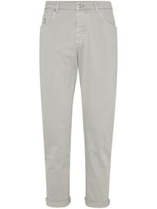 Джинсы прямые Brunello Cucinelli окрашенные, нейтральный