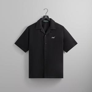 Рубашка Kith Silk Cotton Thompson Camp Collar Shirt, черный