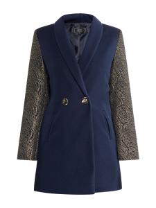 Faina Женское пальто темно-синего цвета