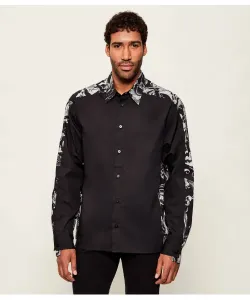 Рубашка Relaxed fit Versace Jeans Couture, черный