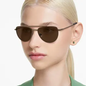 Женские квадратные солнцезащитные очки Swarovski Sk7007, Bronze/Dark Brown