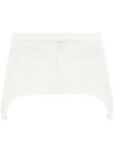 Courrèges мини-юбка асимметричного кроя, белый