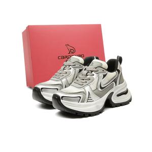 Низкие модные массивные кроссовки с грязеотталкивающей пропиткой женские CARDANRO, фиолетовые полированные состаренный эффект