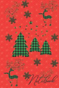 Notebook: Plaid Pattern Christmas theme Notebook 6"x9" (Independently published)