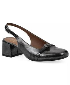 Женские туфли-лодочки на блочном каблуке с открытой пяткой White Mountain, серый