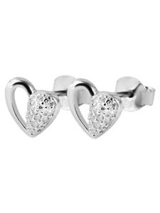 Adeliás Женские серьги - серьги-гвоздики из серебра 925 пробы с кубическим цирконием в серебряной оправе