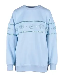 Хлопковая толстовка - модель: felpa Chiara Ferragni Collection, синий