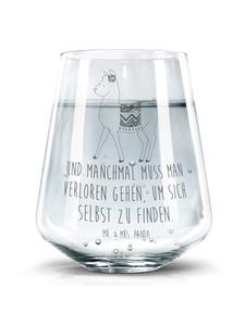 Стакан для питья "Гордость Альпаки" с надписью, прозрачный Mr. & Mrs. Panda