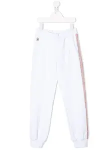 Спортивные брюки с лампасами Philipp Plein Junior, белый