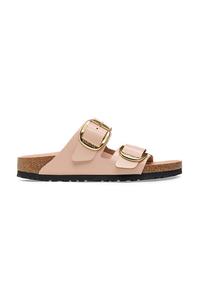 Кожаные шлепанцы Arizona с широкой пряжкой Birkenstock, бежевый