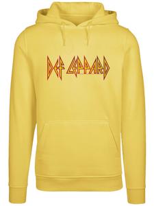 Пуловер F4NT4STIC Hoodie Def Leppard Shatter Logo, цвет taxi yellow