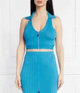 Топ slim fit Patrizia Pepe, синий