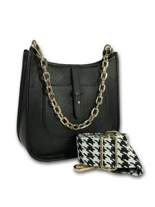 Кожаная сумка через плечо, городская сумка Toscanto, черная, около 22 см Toscanto