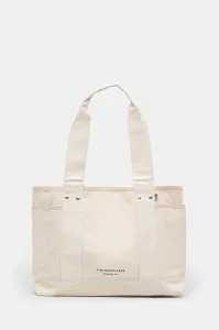 Круглая хлопковая сумочка The North Face, бежевый