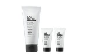 LANGSHI мужской многофункциональный очищающий гель для умывания набор для ухода за кожей глубокое очищение и увлажнение набор из 3 штук LAB SERIES