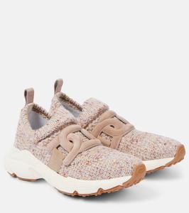 Вязаные кеды Кейт без застежек Tod'S, цвет rosa lingerie