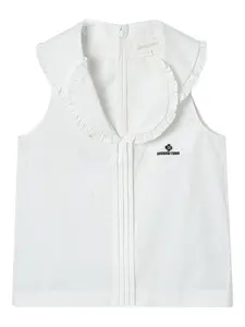 Топ с оборками SHUSHU/TONG, белый