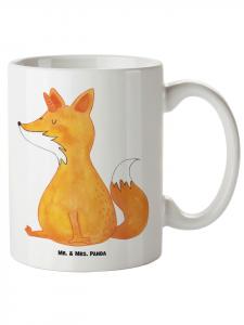 Кружка XL Unicorn Fox без слов, белая Mr. & Mrs. Panda