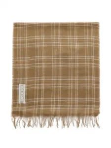 Шарф в клетку "коттедж" OUR LEGACY, коричневый